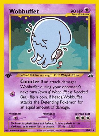 Wobbuffet (35) 035/75 [Neo Discovery]  - 1st Edition