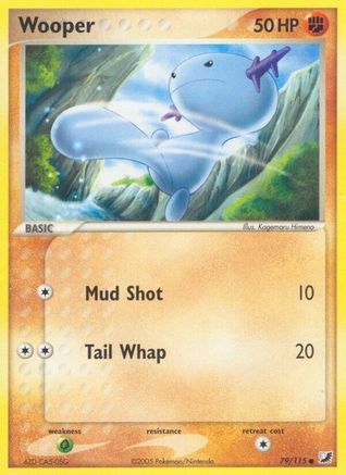 Wooper 079/115 [Unseen Forces]  - Reverse Holofoil
