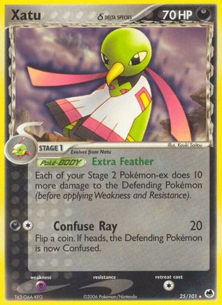 Xatu (Delta Species) 025/101 [Dragon Frontiers]  - Reverse Holofoil
