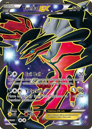 Yveltal EX (144 Full Art) 144/146 [XY Base Set]  - Holofoil