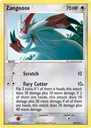 Zangoose 034 [Holon Phantoms]  - Reverse Holofoil