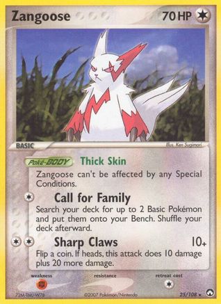 Zangoose 025/108 [Power Keepers]  - Reverse Holofoil