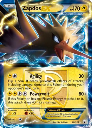 Zapdos EX (Team Plasma) 048/135 [Plasma Storm]  - Holofoil