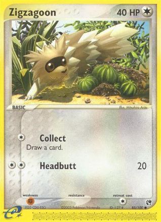 Zigzagoon 085/100 [Sandstorm]  - Reverse Holofoil