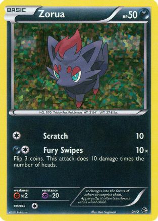 Zorua 009/12 [McDonalds Promos 2011]  - Holofoil