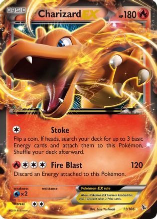 Charizard EX (11) 011/106 [XY  Flashfire]  - Holofoil