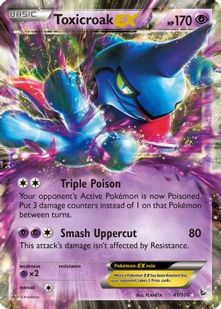 Toxicroak EX 041/106 [XY  Flashfire]  - Holofoil