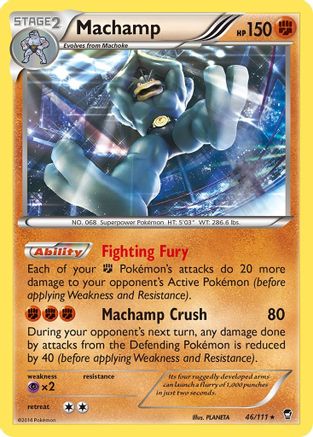 Machamp 046/111 [XY  Furious Fists]  - Holofoil