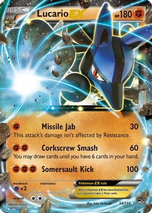 Lucario EX 054/111 [XY  Furious Fists]  - Holofoil