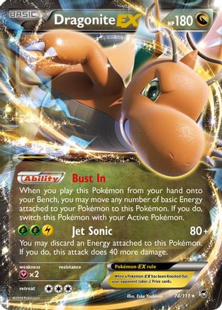Dragonite EX 074/111 [XY  Furious Fists]  - Holofoil
