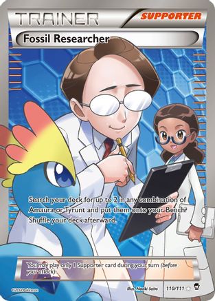Fossil Researcher (110 Full Art) 110/111 [XY  Furious Fists]  - Holofoil