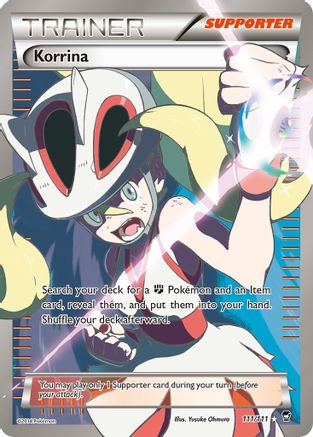 Korrina (111 Full Art) 111/111 [XY  Furious Fists]  - Holofoil