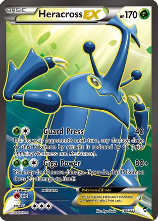 Heracross EX (105 Full Art) 105/111 [XY  Furious Fists]  - Holofoil