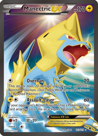 Manectric EX (113 Full Art) 113/119 [XY  Phantom Forces]  - Holofoil