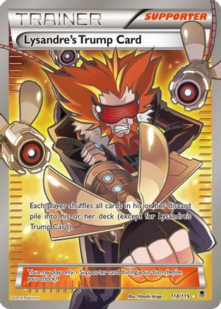 Lysandre's Trump Card (118 Full Art) 118/119 [XY  Phantom Forces]  - Holofoil
