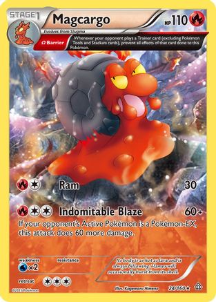 Magcargo (Omega) 024/160 [XY  Primal Clash]  - Reverse Holofoil