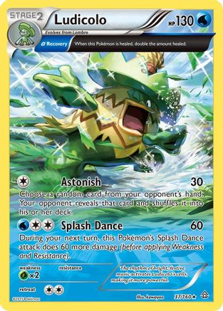 Ludicolo (Alpha) 037/160 [XY  Primal Clash]  - Reverse Holofoil