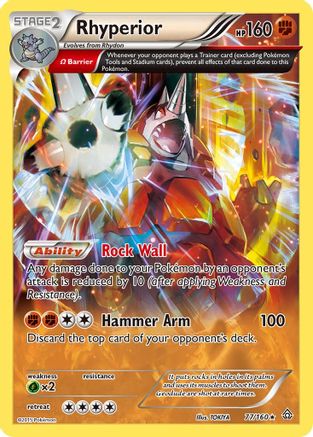 Rhyperior (Omega) 077/160 [XY  Primal Clash]  - Reverse Holofoil