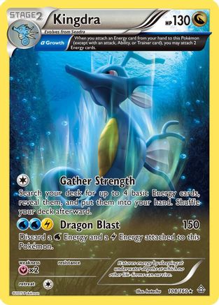 Kingdra (Alpha) 108/160 [XY  Primal Clash]  - Reverse Holofoil