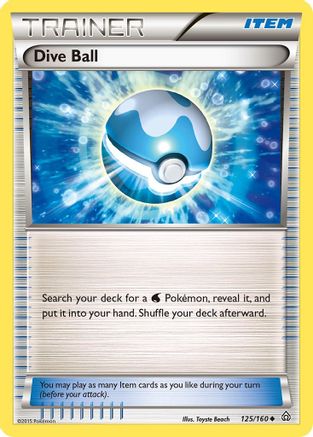 Dive Ball 125/160 [XY  Primal Clash]  - Reverse Holofoil