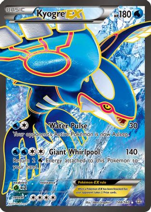 Kyogre EX (148 Full Art) 148 [XY  Primal Clash]  - Holofoil