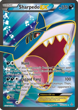 Sharpedo EX (152 Full Art) 152 [XY  Primal Clash]  - Holofoil