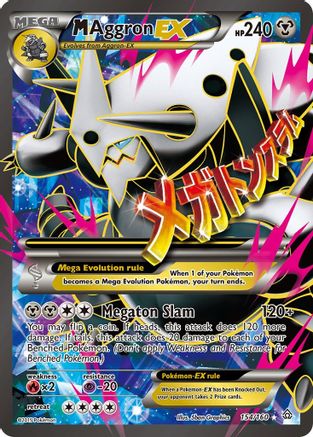 M Aggron EX (154 Full Art) 154/160 [XY  Primal Clash]  - Holofoil