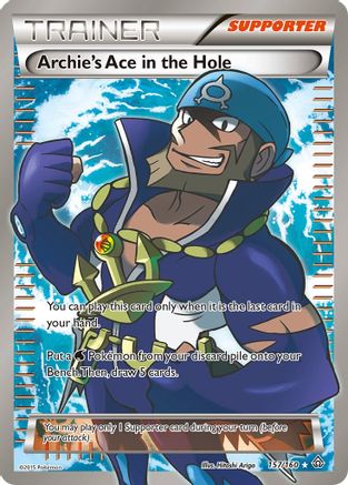 Archie's Ace in the Hole (157 Full Art) 157/160 [XY  Primal Clash]  - Holofoil
