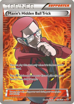 Maxie's Hidden Ball Trick (158 Full Art) 158/160 [XY  Primal Clash]  - Holofoil