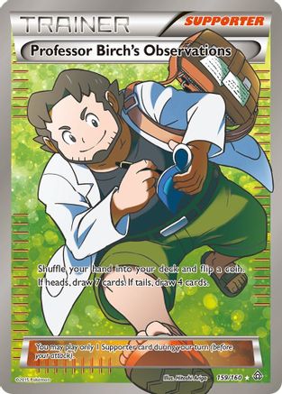 Professor Birch's Observations (159 Full Art) 159/160 [XY  Primal Clash]  - Holofoil