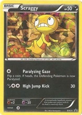 Scraggy BW25 [Black and White Promos]  - Holofoil