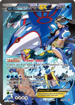 Team Aqua's Kyogre EX 006/34 [Double Crisis]  - Holofoil