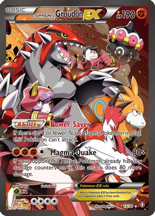 Team Magma's Groudon EX 015/34 [Double Crisis]  - Holofoil