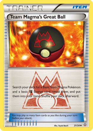 Team Magma's Great Ball 031/34 [Double Crisis]