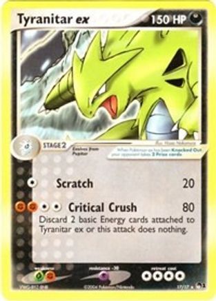 Tyranitar ex (Non-Holo) 017 [POP Series 1]