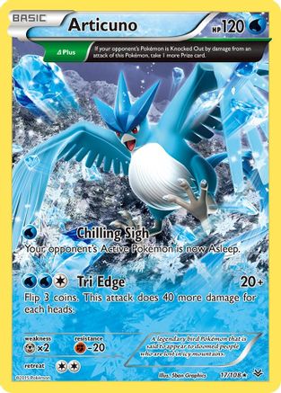 Articuno (17 Delta) 017/108 [XY  Roaring Skies]  - Reverse Holofoil