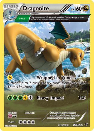 Dragonite (52 Delta) 052/108 [XY  Roaring Skies]  - Reverse Holofoil