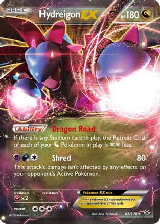 Hydreigon EX 062/108 [XY  Roaring Skies]  - Holofoil