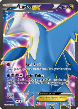 Latios EX (101 Full Art) 101/108 [XY  Roaring Skies]  - Holofoil
