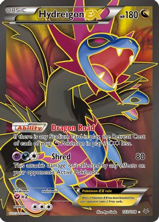 Hydreigon EX (103 Full Art) 103/108 [XY  Roaring Skies]  - Holofoil