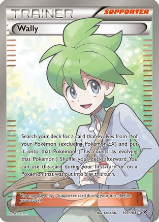 Wally (107 Full Art) 107/108 [XY  Roaring Skies]  - Holofoil