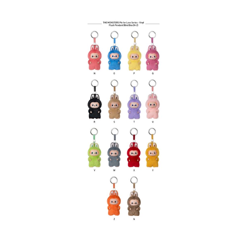 Labubu Pin for Love Blind Box (N-Z)