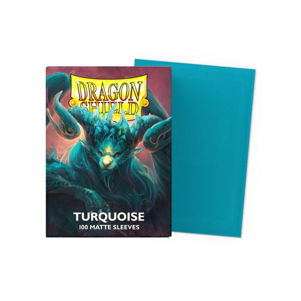 Dragon Shield - Turquoise Atebeck Players' Choice Matte Sleeves (100ct)