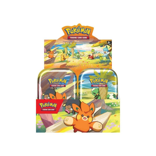 Pokemon Paldea Friends Mini Tins Display