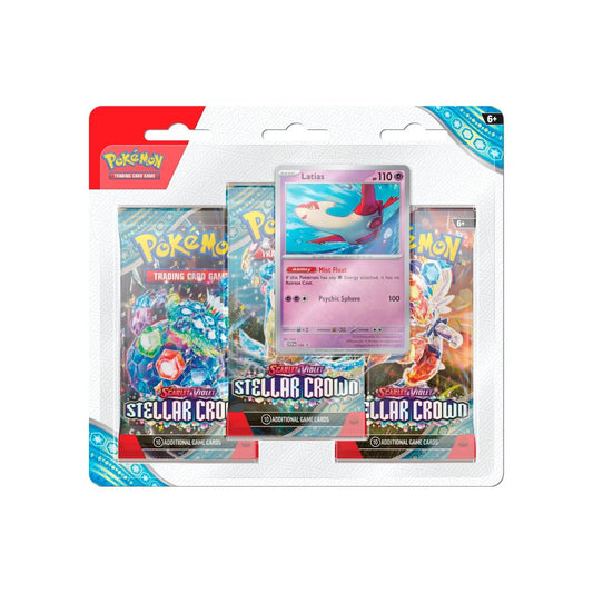 Pokemon Stellar Crown 3 Pack Blister
