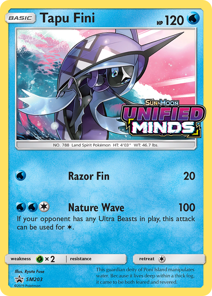 Tapu Fini SM203 [SM Promos]  - Holofoil